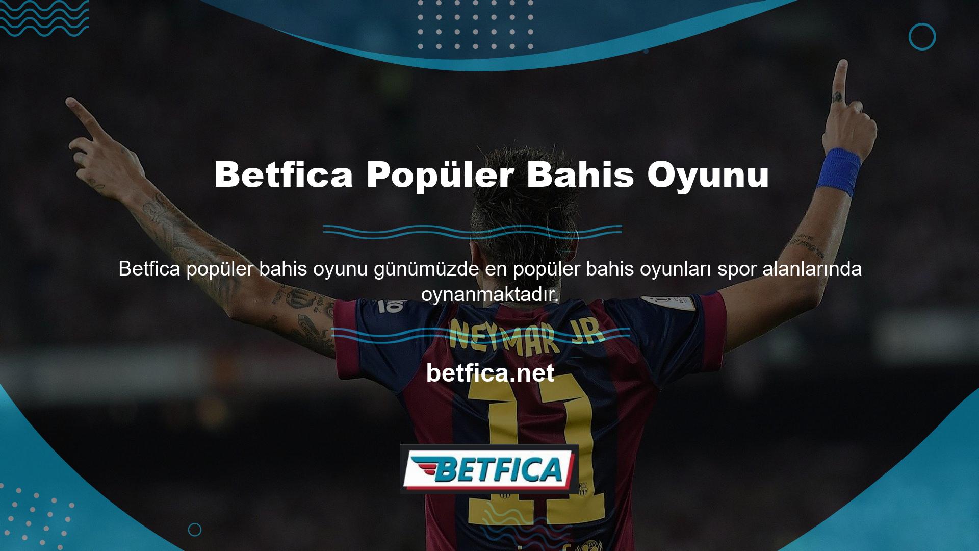 Betfica Sportsbook, üyelerine farklı spor kategorilerinde çeşitli bahis oyunları oynama fırsatı sunmaktadır