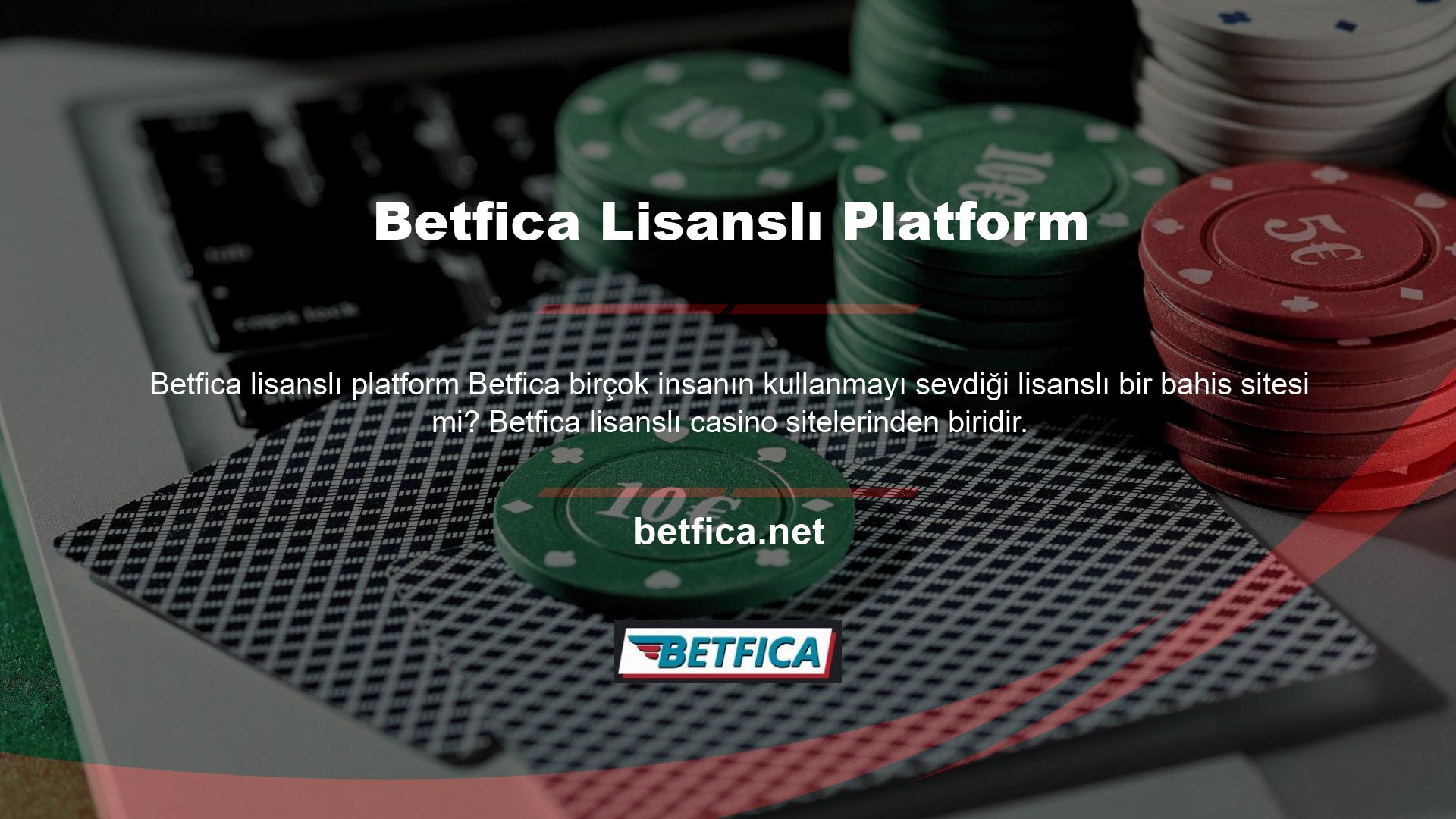 Bu nedenle, kullanıcıları sorunsuz bir şekilde sağlayan ve kalite açısından en iyilerinden biri olan Betfica sitesine yeni üyeler getirmeye devam ediyor
